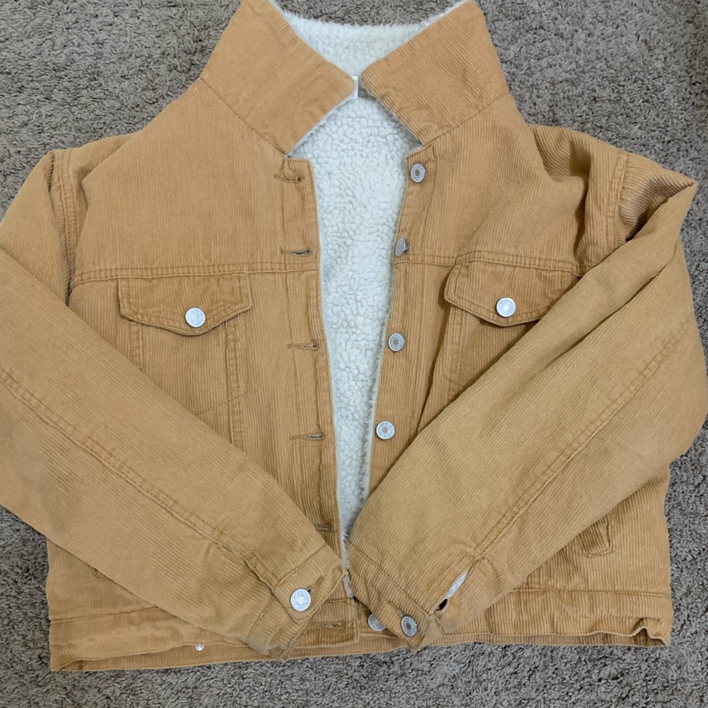 fluffy yellow jacket